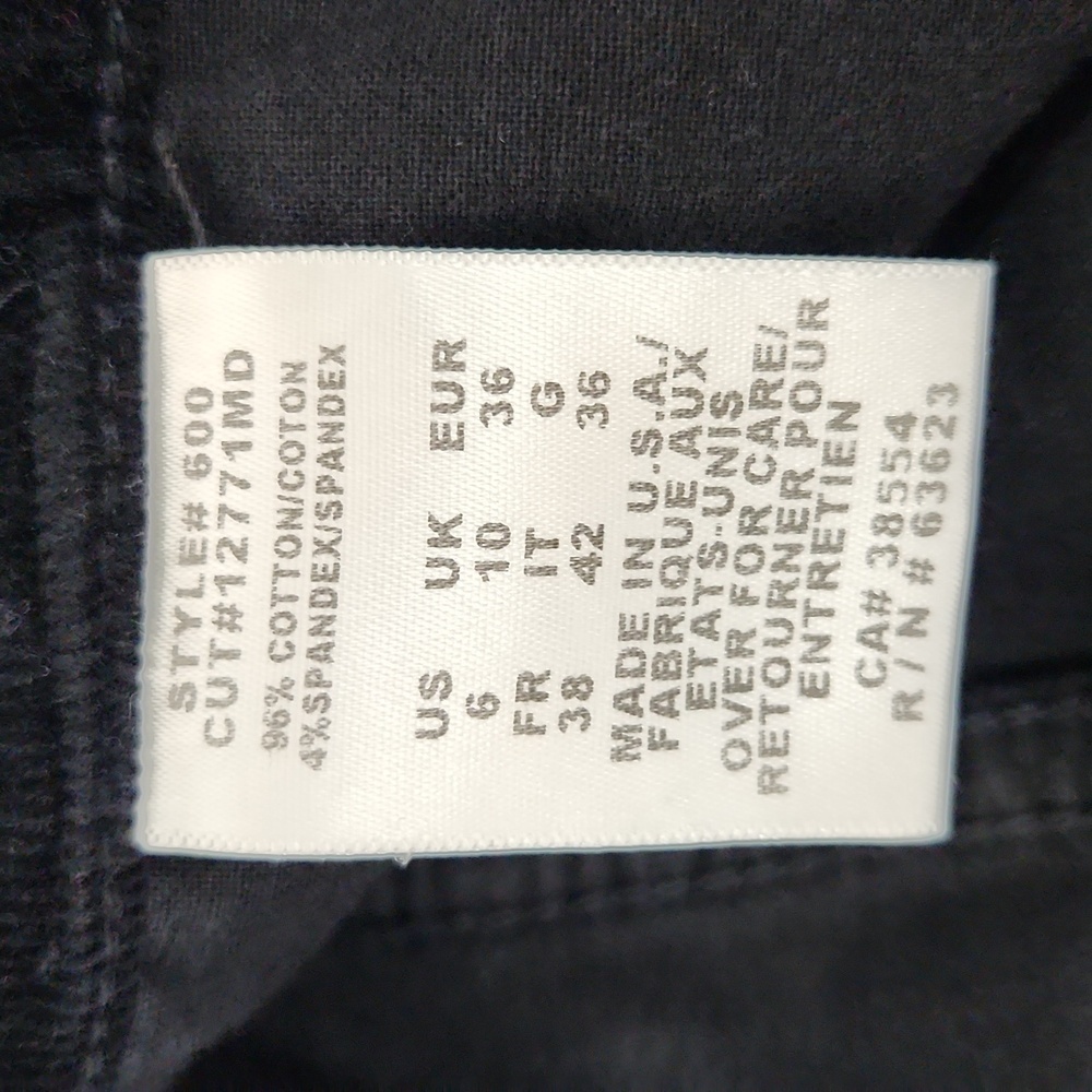 Not Your Daughter's Jeans corduroy black pants - Picture 9 of 11